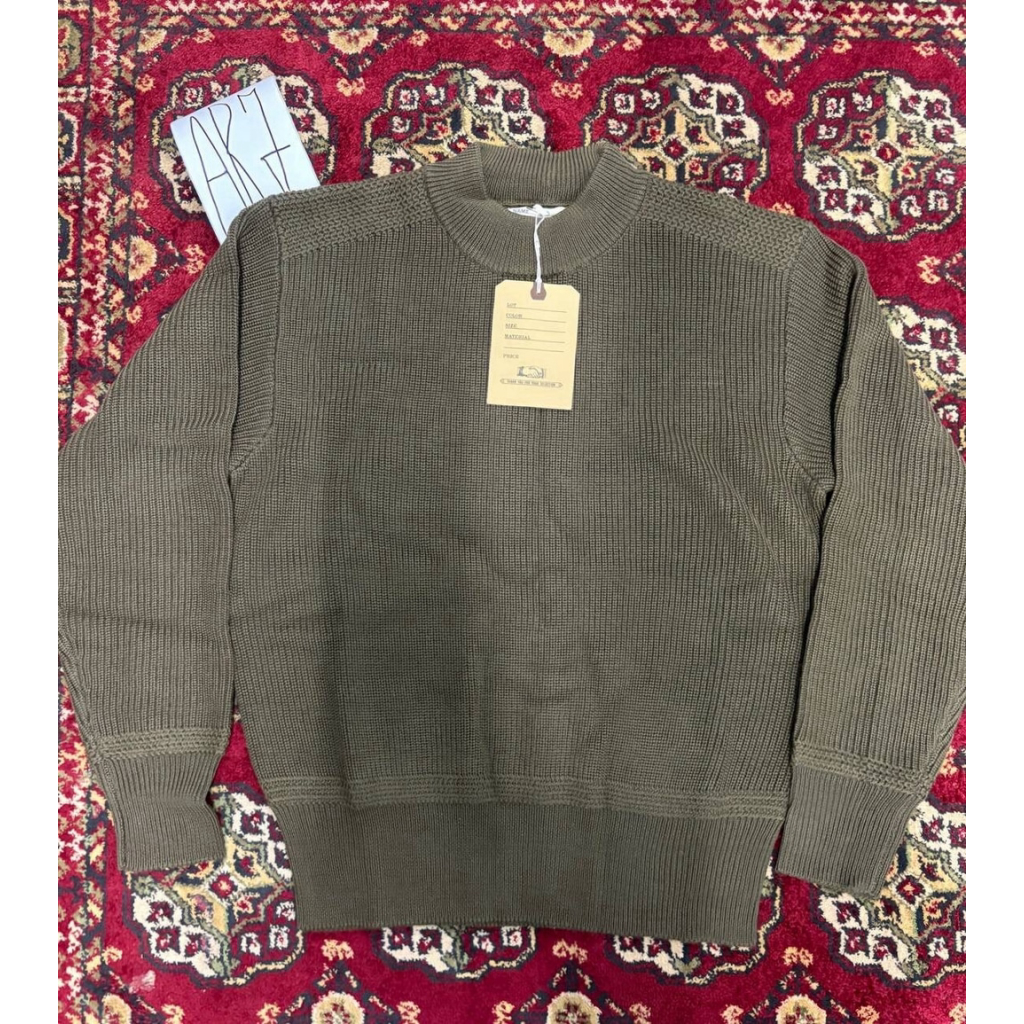 Bronson Vintage 1930s Usn Woolen Sweater Warm Thick Wool Sweater Knit Top 40 — image 8 of 8